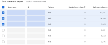 Flujos big query