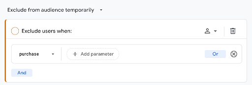 Exclusión temporal de audiencias