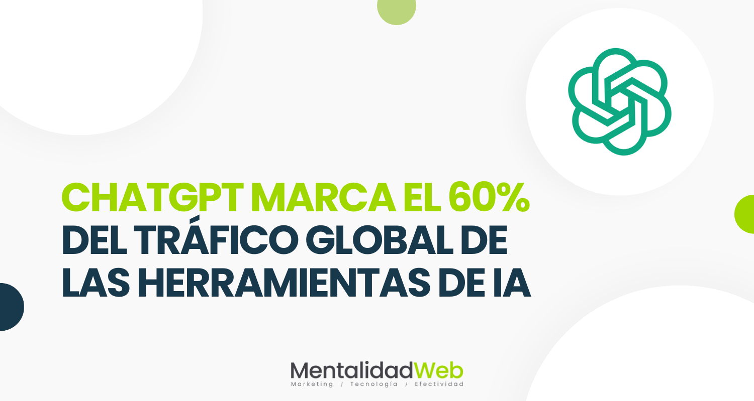 ChatGPT marca el 60% del tráfico global de las herramientas de IA