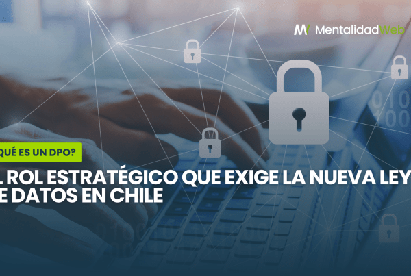 Infografía detallando las responsabilidades estratégicas de un Data Protection Officer en las empresas chilenas.