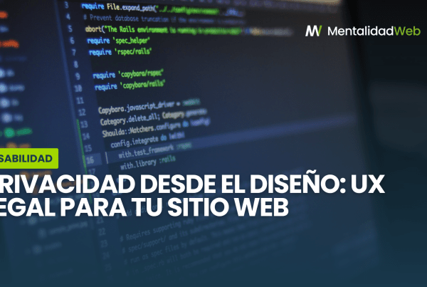 Gráfico comparativo entre una mala experiencia de usuario y una buena interfaz de privacidad diseñada legalmente.