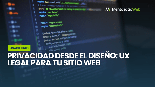 Gráfico comparativo entre una mala experiencia de usuario y una buena interfaz de privacidad diseñada legalmente.