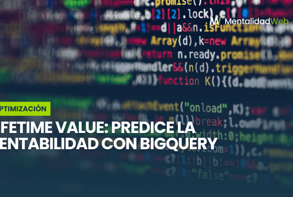 Gráfico de tendencia predictiva del valor de vida del cliente procesado en Google BigQuery.