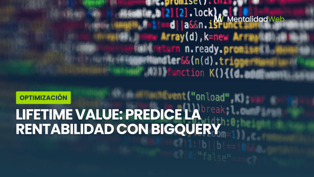 Gráfico de tendencia predictiva del valor de vida del cliente procesado en Google BigQuery.