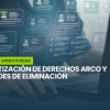 Esquema operativo que muestra la automatización del proceso de eliminación de datos en múltiples plataformas empresariales.