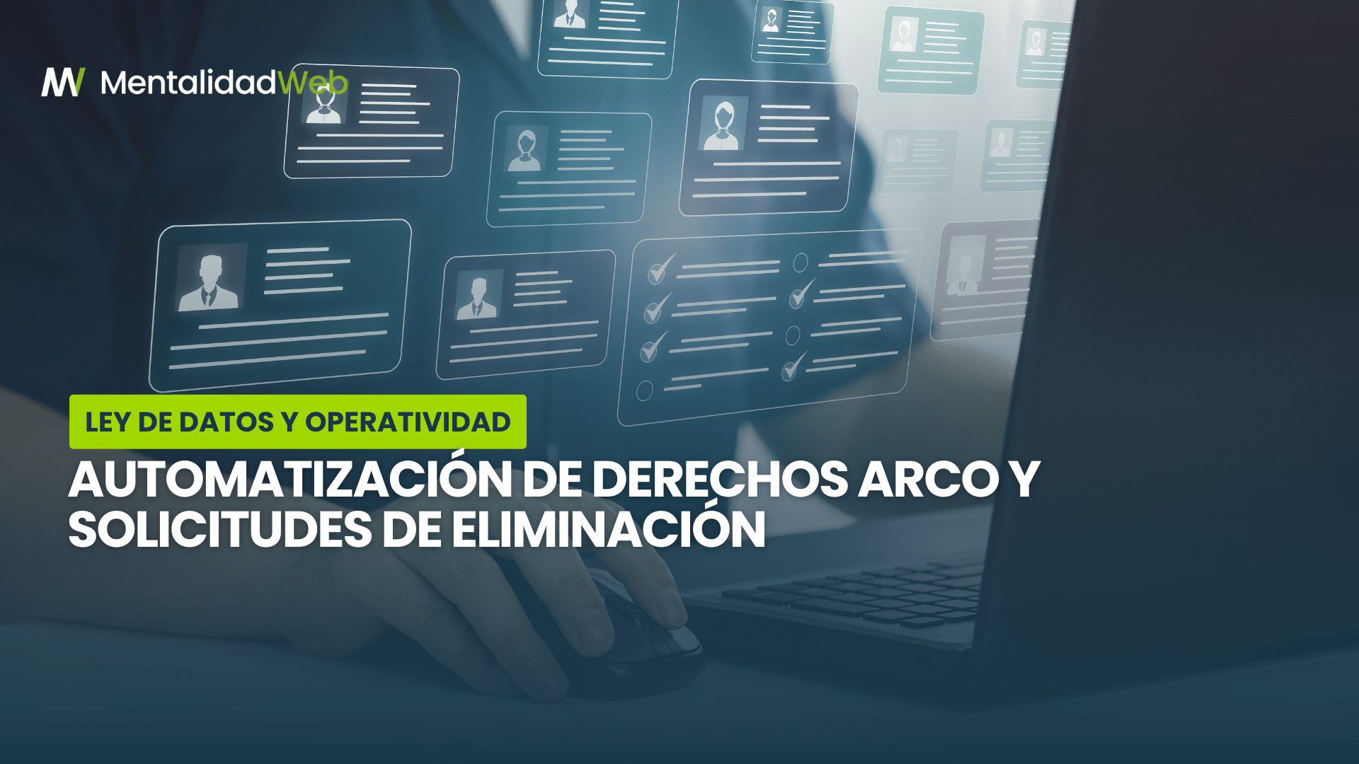 Esquema operativo que muestra la automatización del proceso de eliminación de datos en múltiples plataformas empresariales.