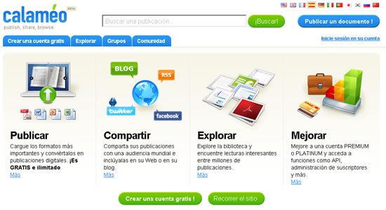 Calaméo, una aplicación para revistas digitales