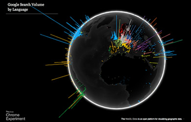 Google Search Globe, el último experimento con Google Chrome